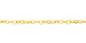 Chaine or maille ronde